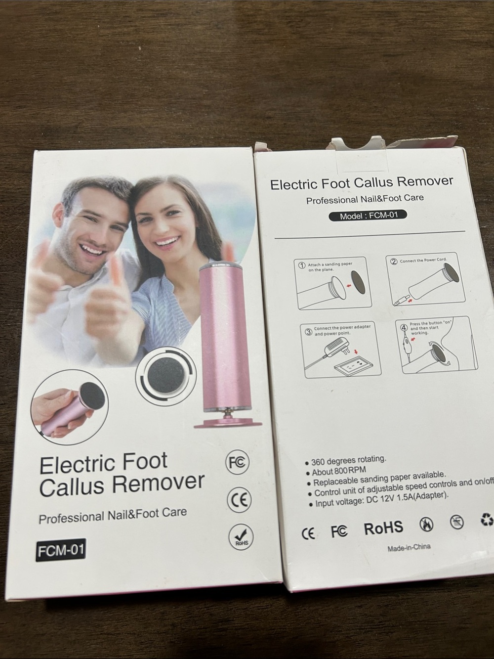 Electric Foot Callus Remover - Pink